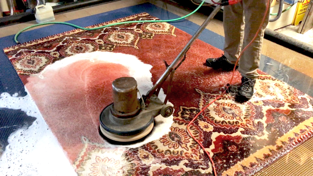 Turkish Rug Cleaning IN Process